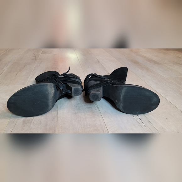 Leather 4" Naughty Monkey Leather High Heel Boots Absolutely Gorgeous!! 😍 Sz 8 - Picture 4 of 10